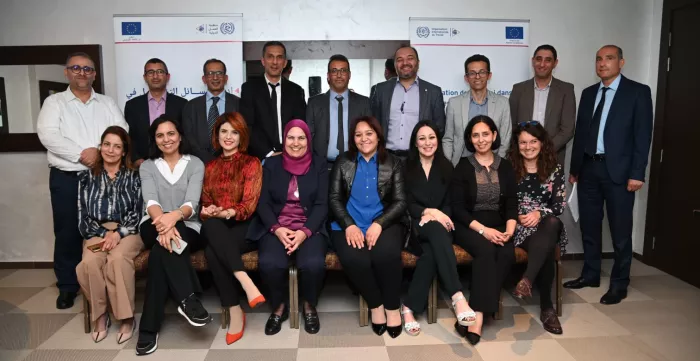 Photo de groupe des participants au groupe de travail politique