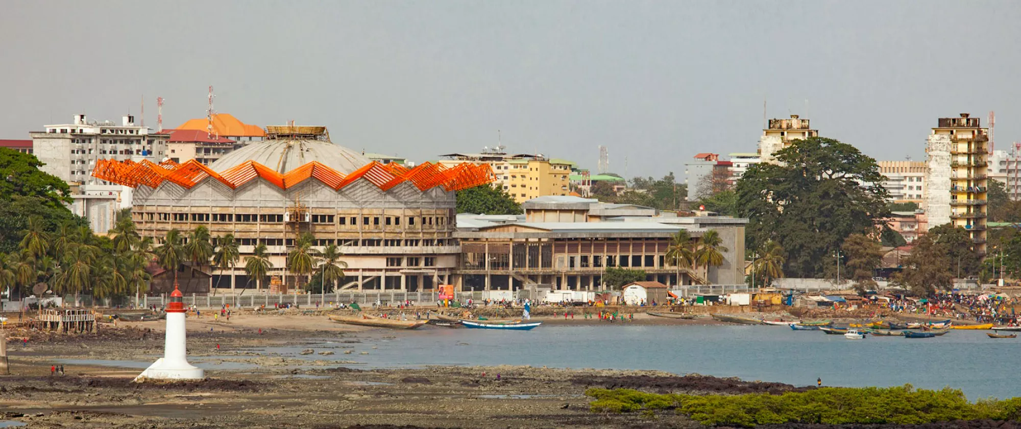 landscape photo of a town in Guinea