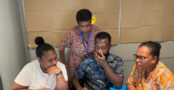 Group work during the Multi-Country Training on Promoting Fair and Ethical Recruitment, Port Vila, Vanuatu